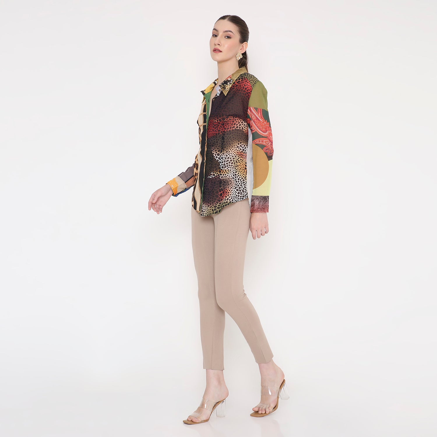 Women Shirt in All Over Lepord Print