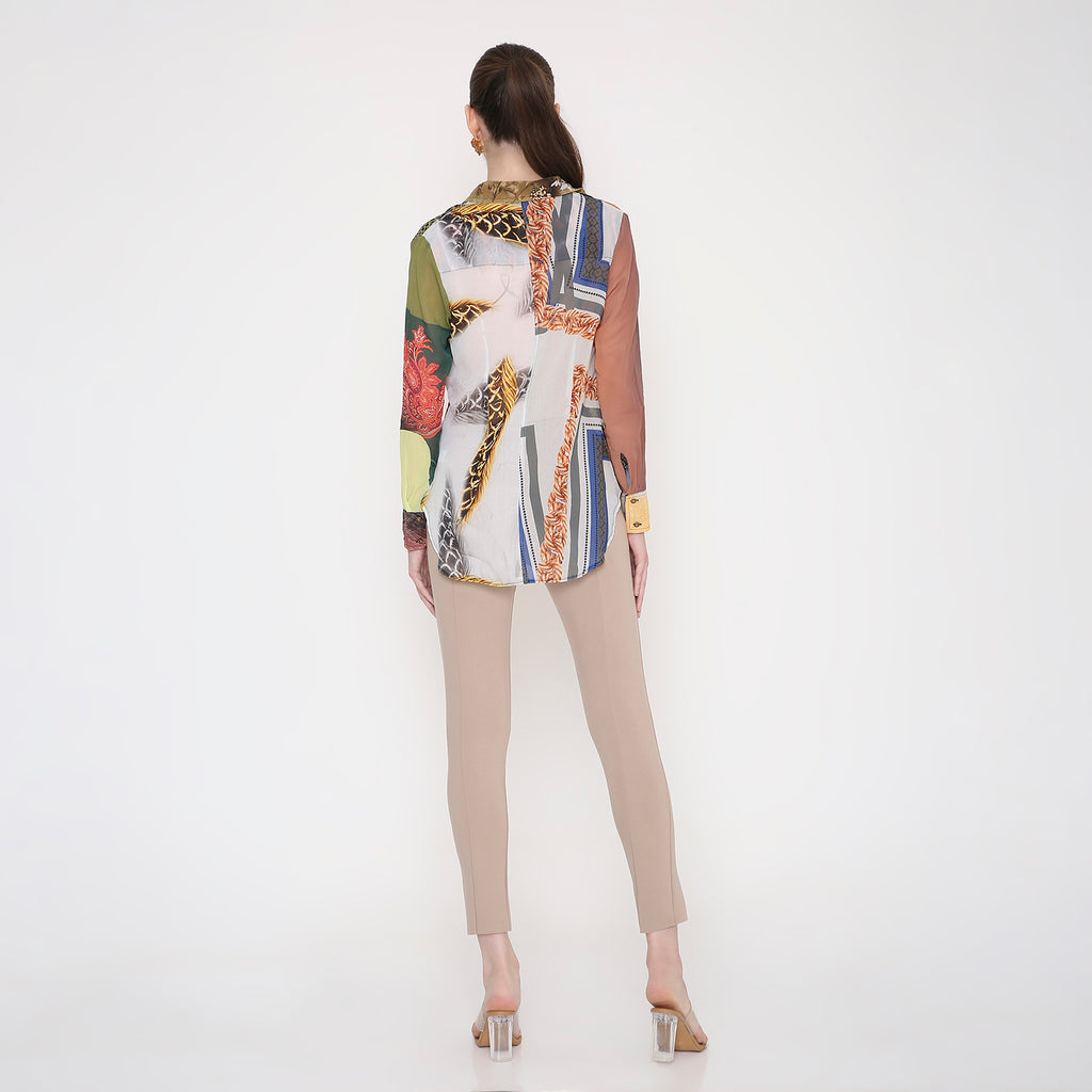 Women Shirt in All Over Lepord Print