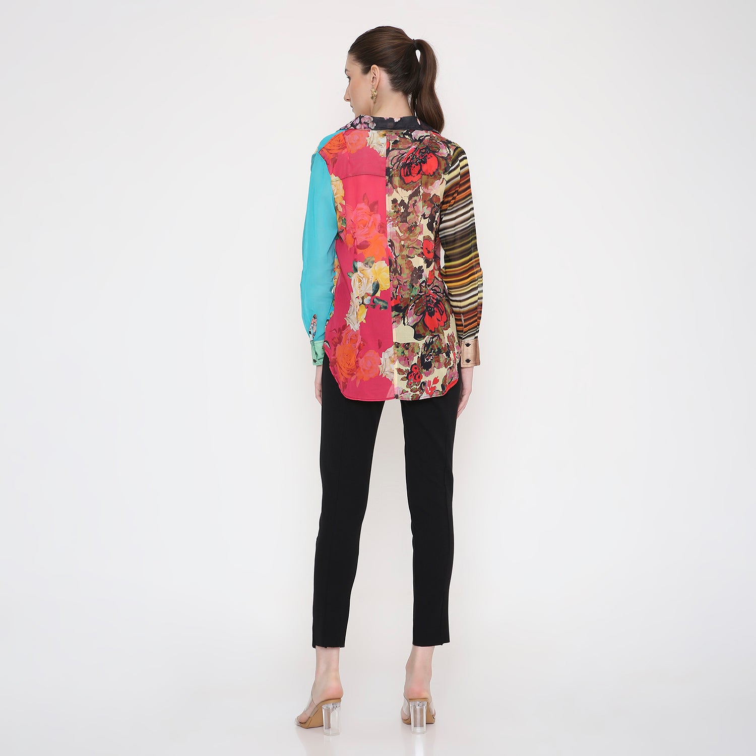 Women Shirt in All Over Flower Print