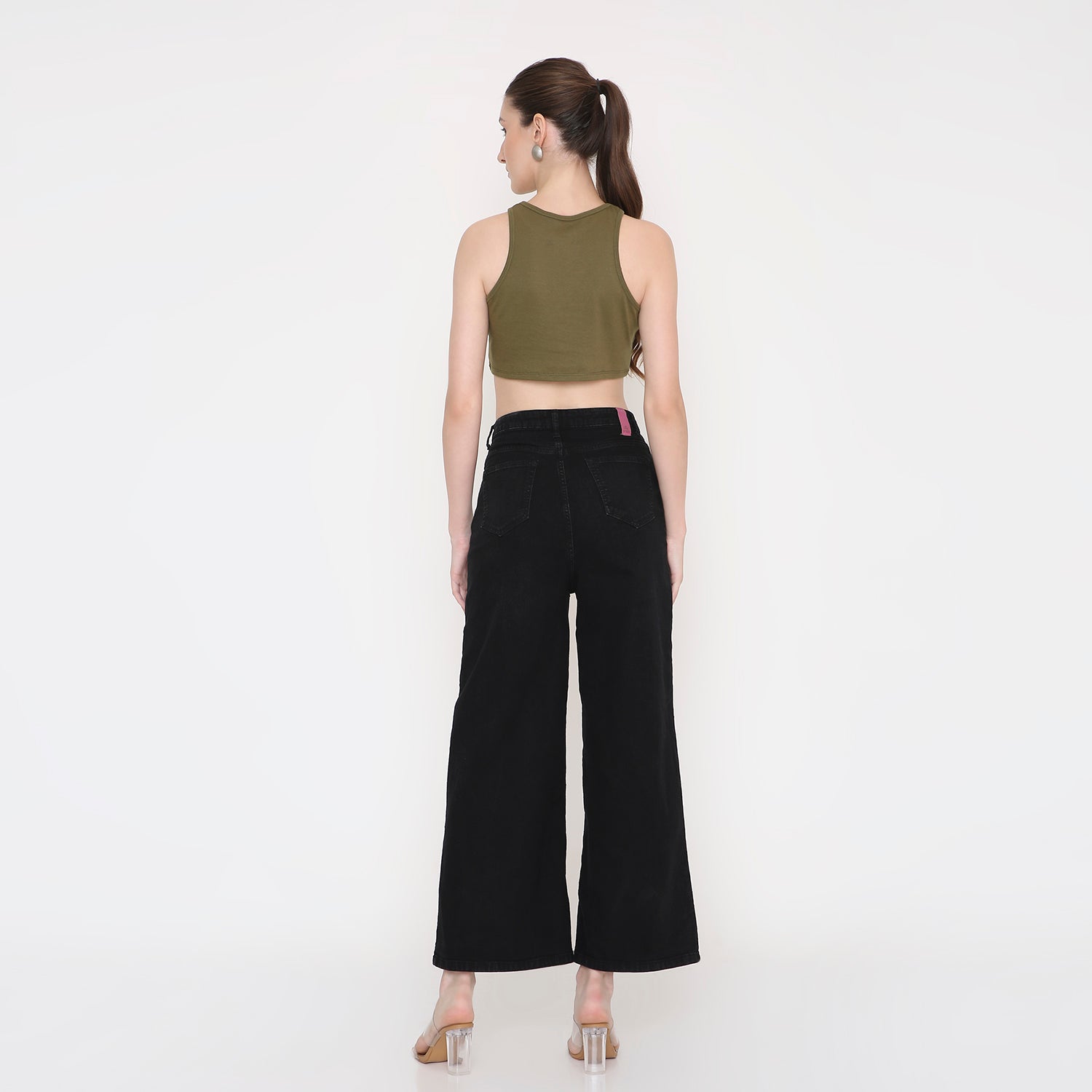 Women Tank Top in Olive Green
