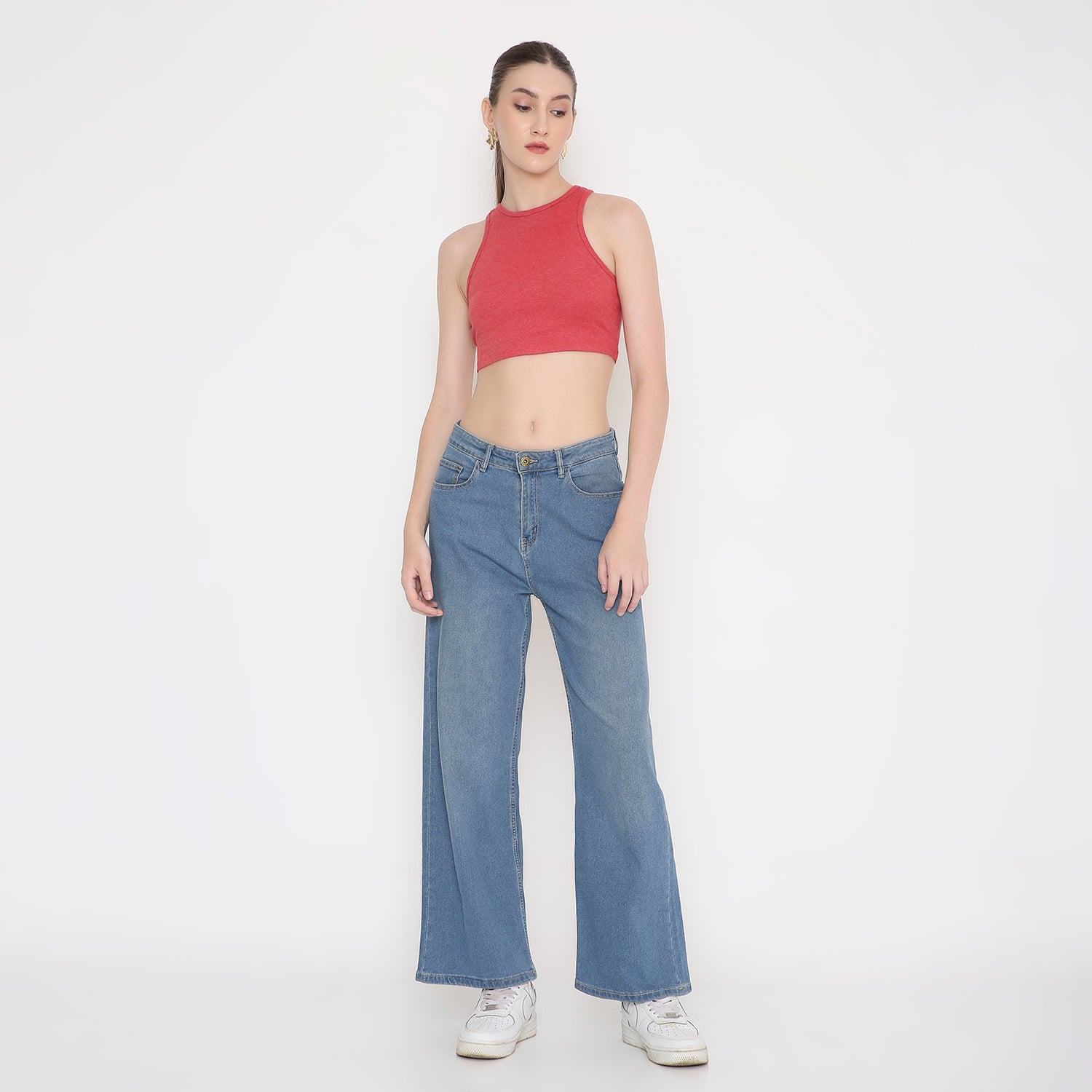 Women’s Tank Top in Red Melange