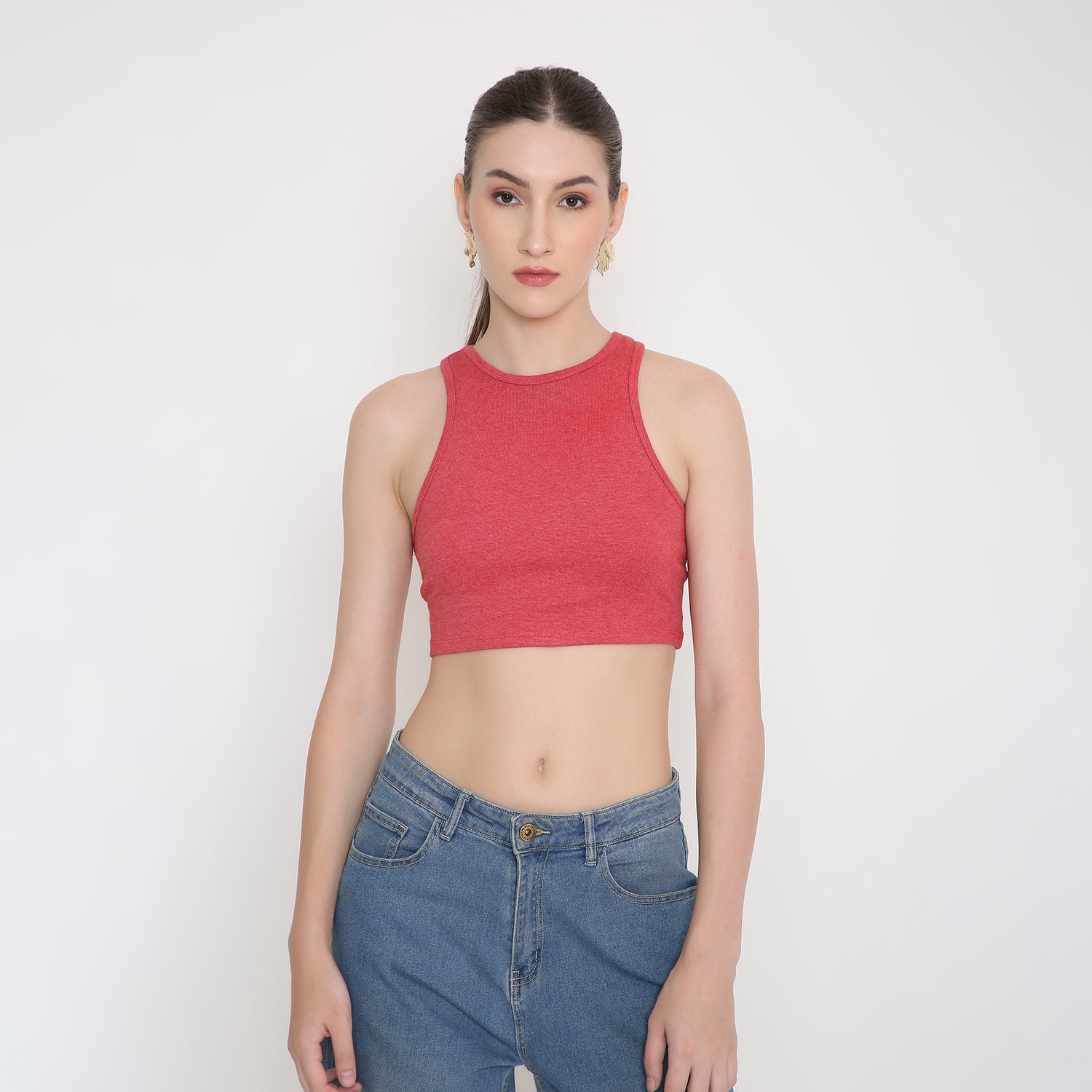 Women’s Tank Top in Red Melange