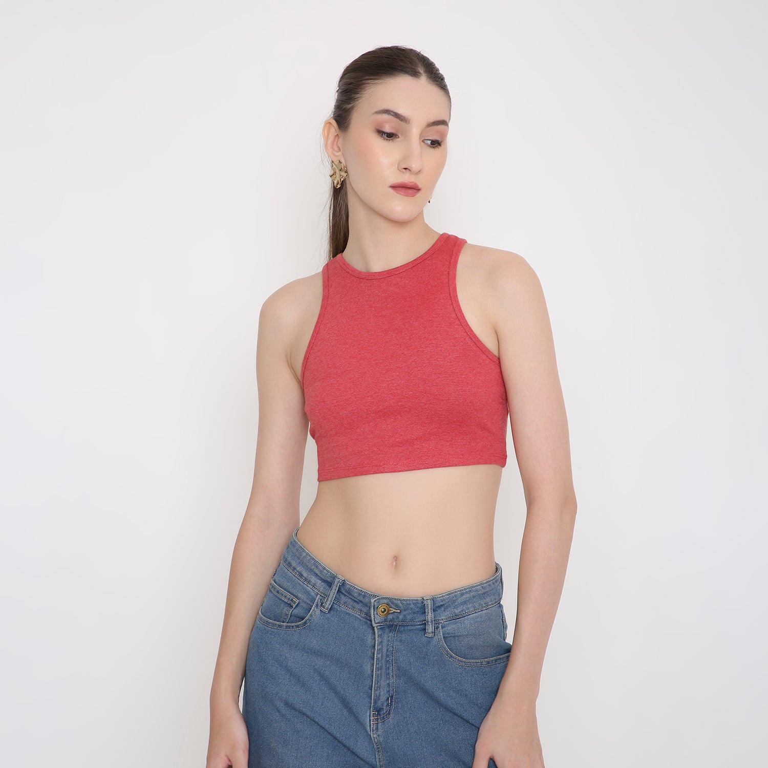 Women’s Tank Top in Red Melange