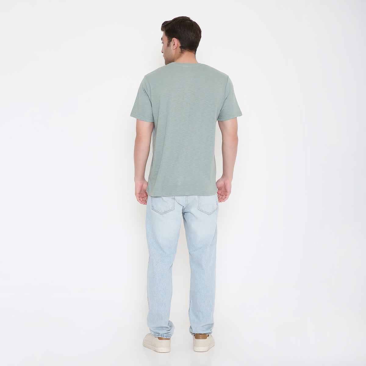 Canada Embroidery T-Shirt in Teal Green