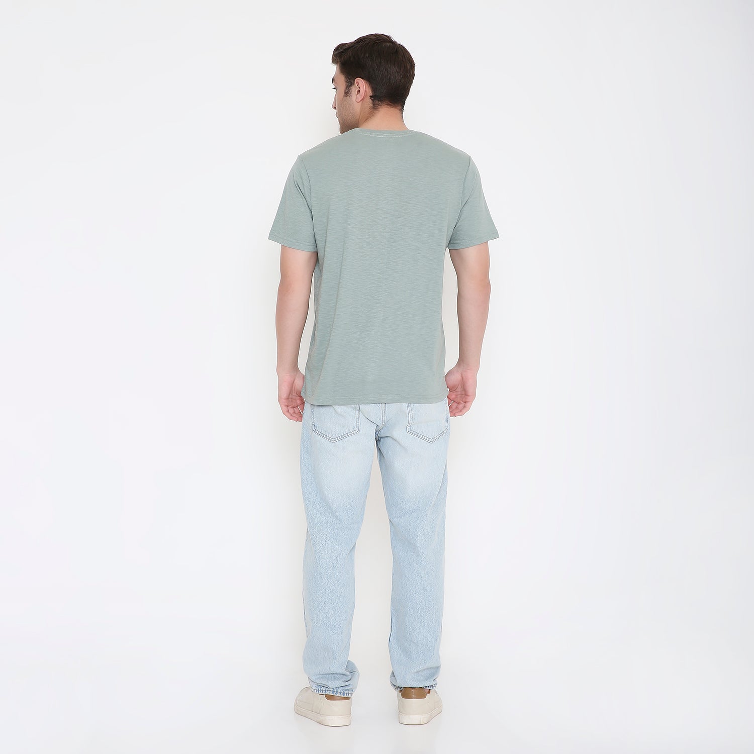 Canada Embroidery T-Shirt in Teal Green