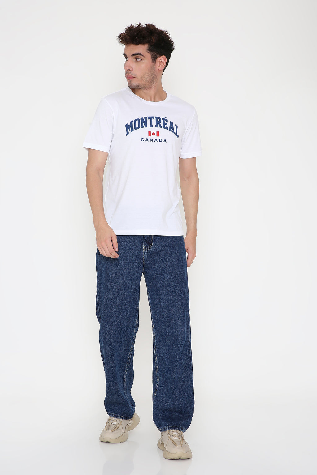 Montréal Canada Print Men's T-Shirt in White