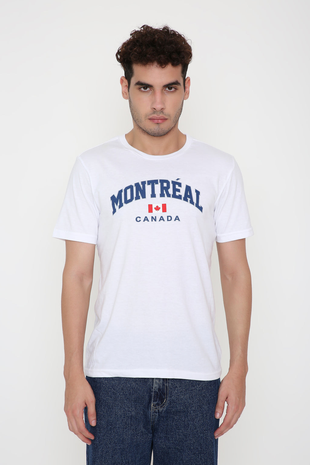 Montréal Canada Print Men's T-Shirt in White