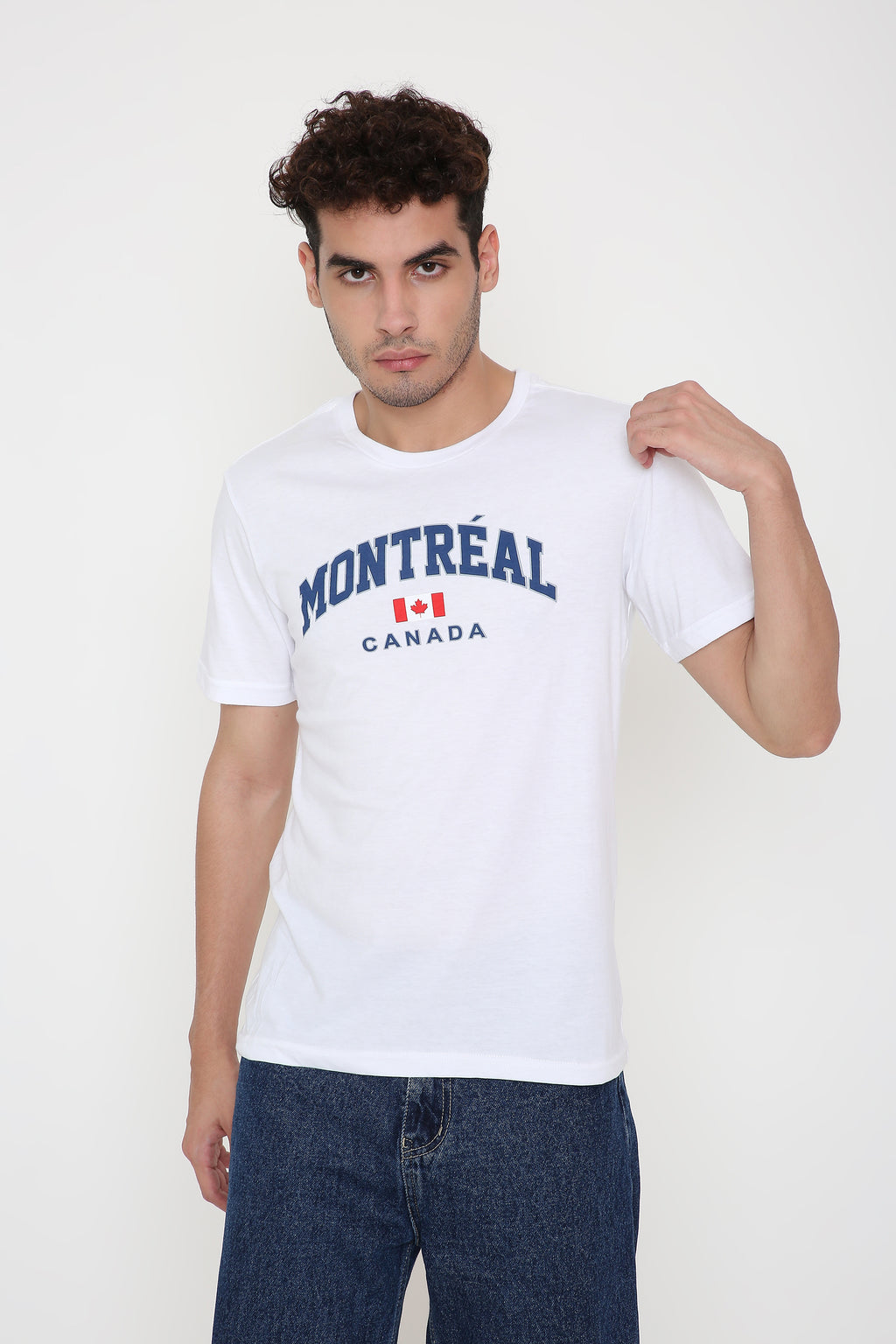 Montréal Canada Print Men's T-Shirt in White