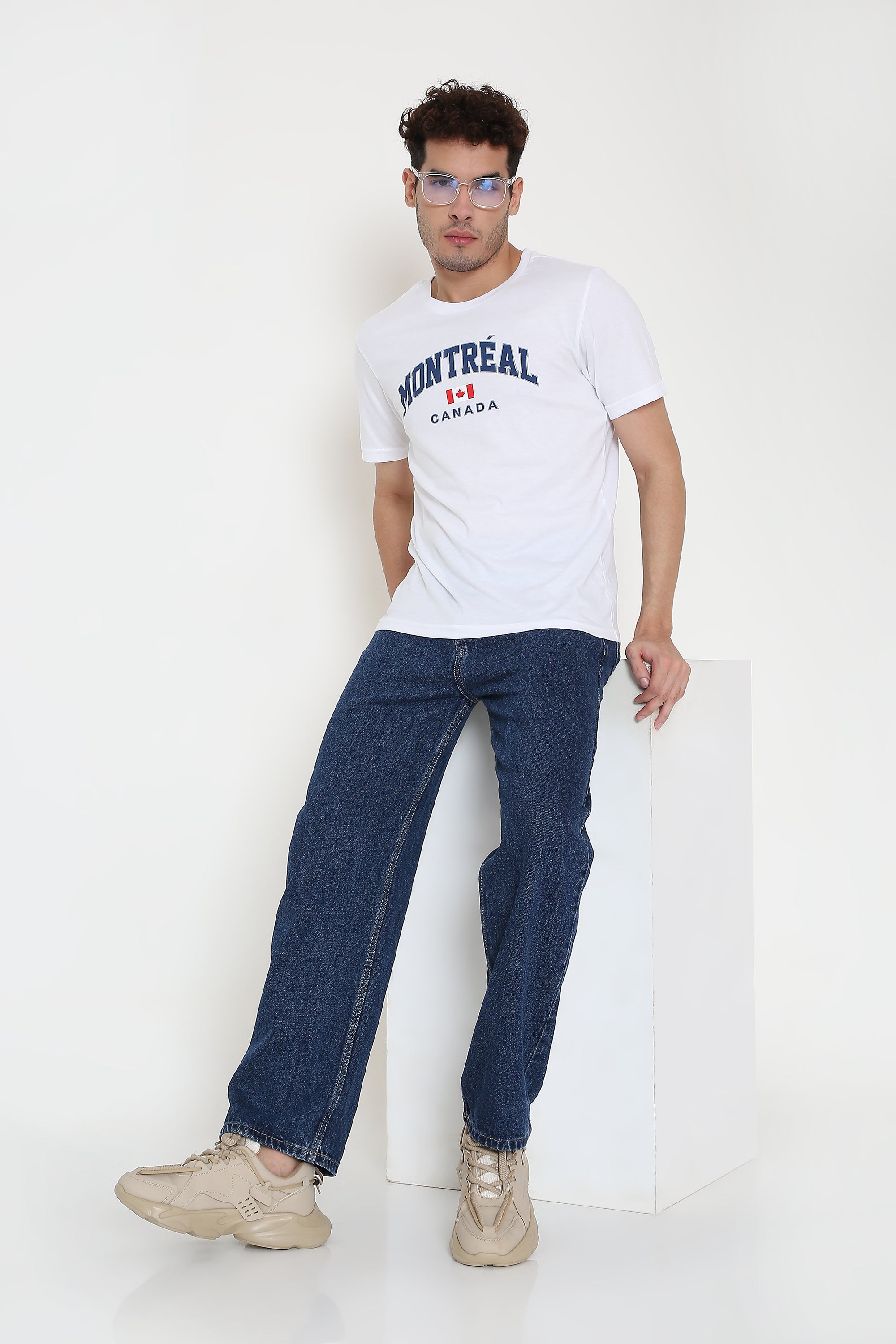 Montréal Canada Print Men's T-Shirt in White