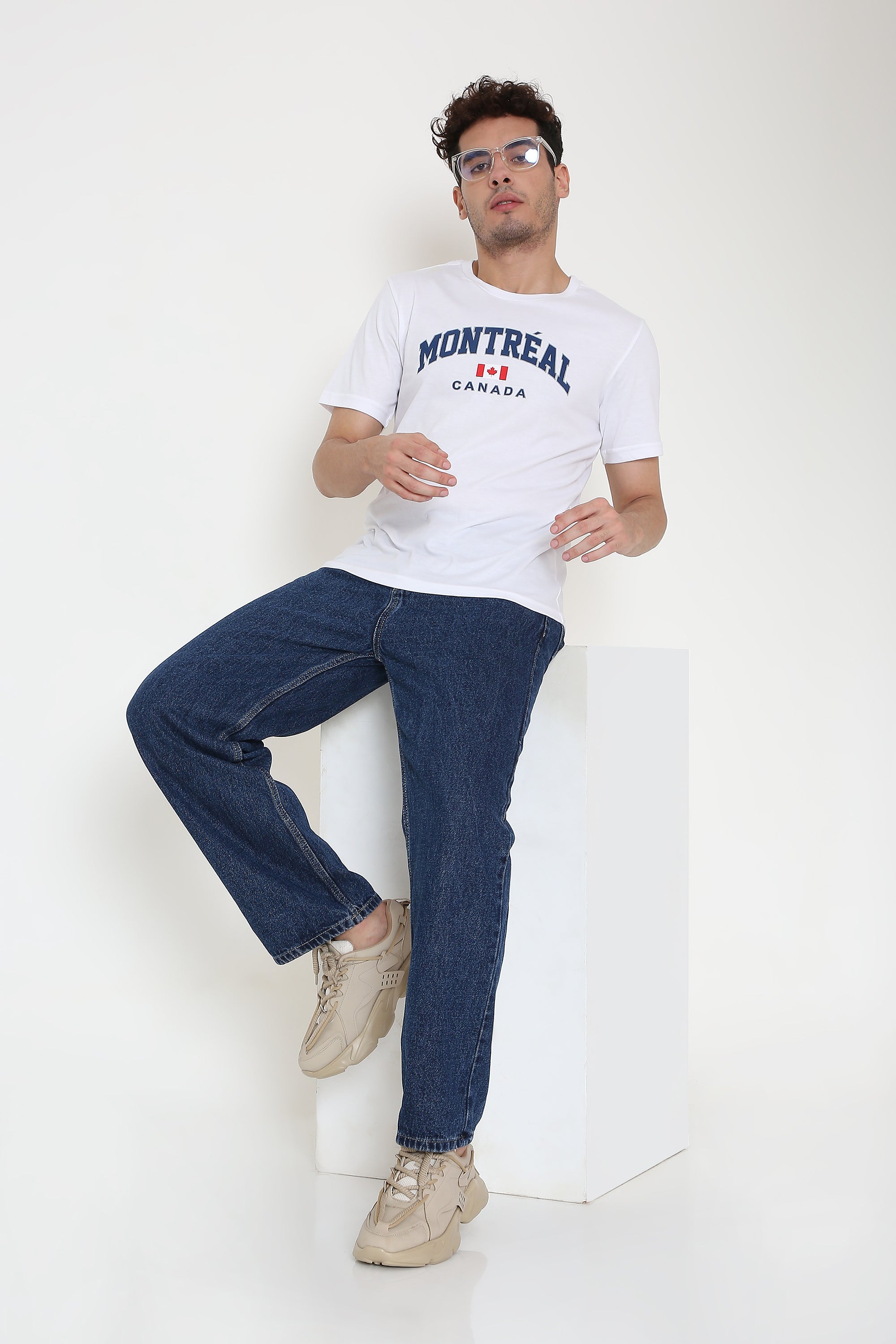 Montréal Canada Print Men's T-Shirt in White