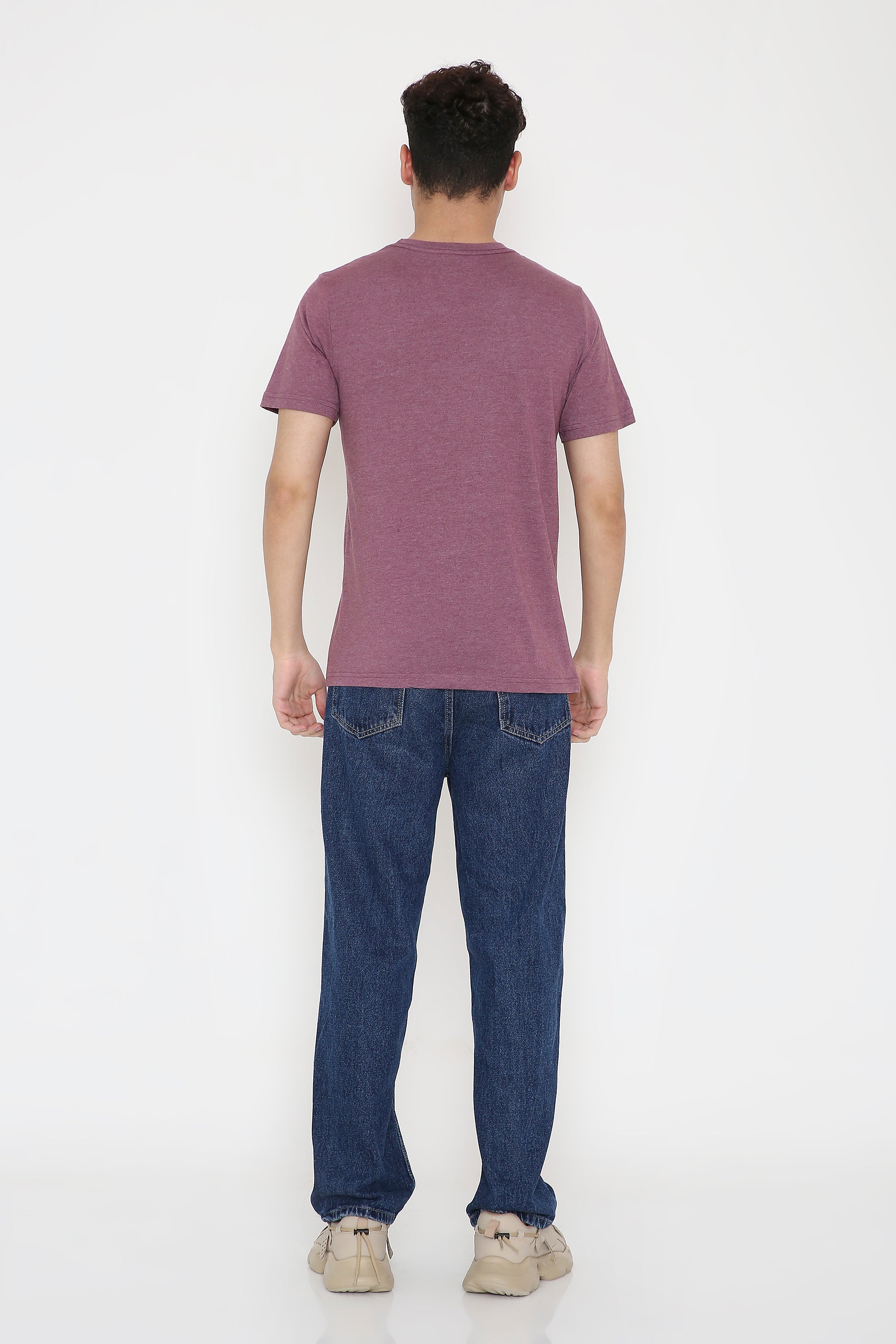 Montréal Canada Print Men's T-Shirt in Maroon Melange