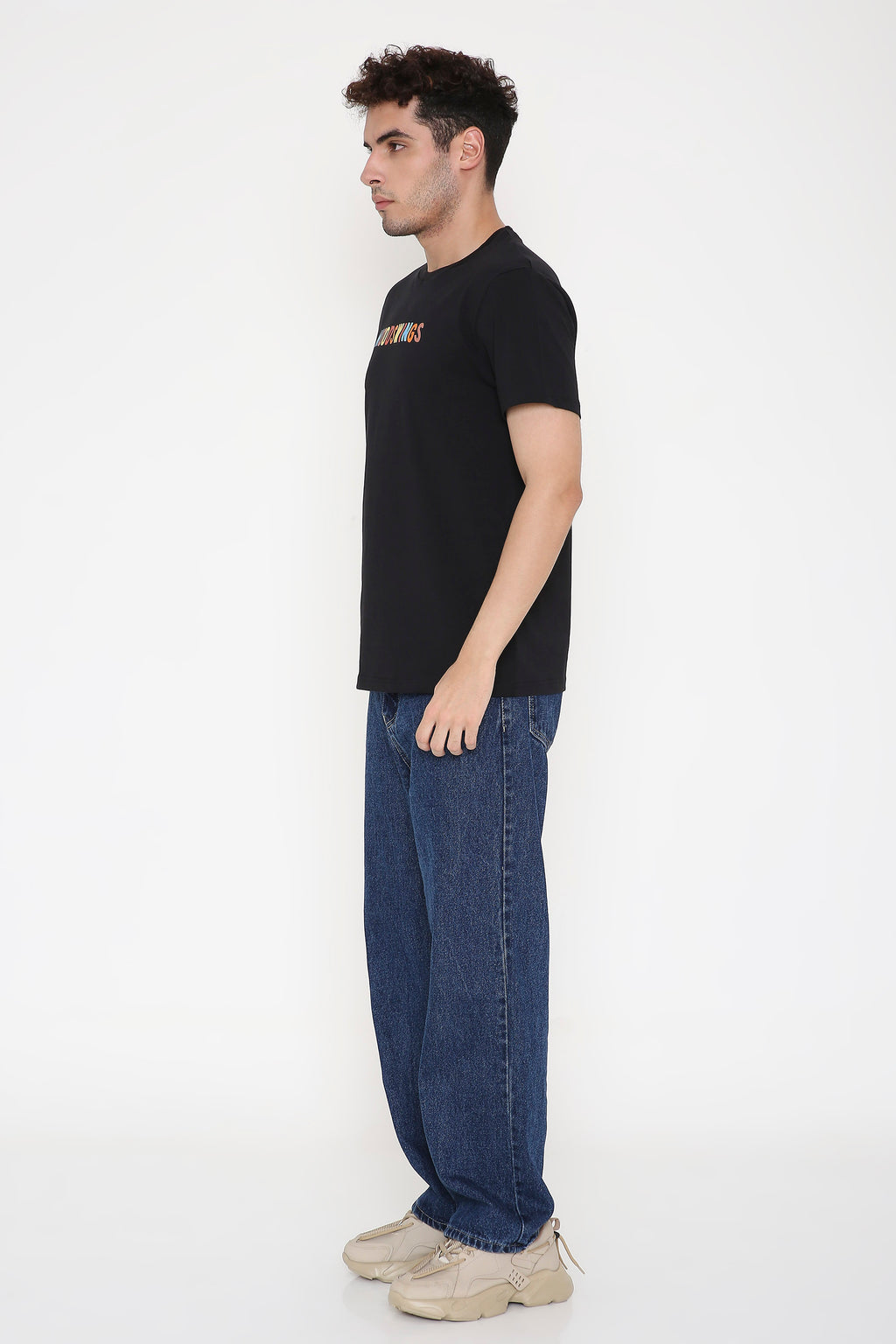 MOODSWINGS Print Men's T-shirt in Black